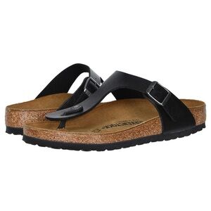 Birkenstock® Gizeh - Birko-Flor™ & Birkibuc™ color Licorice sz 39